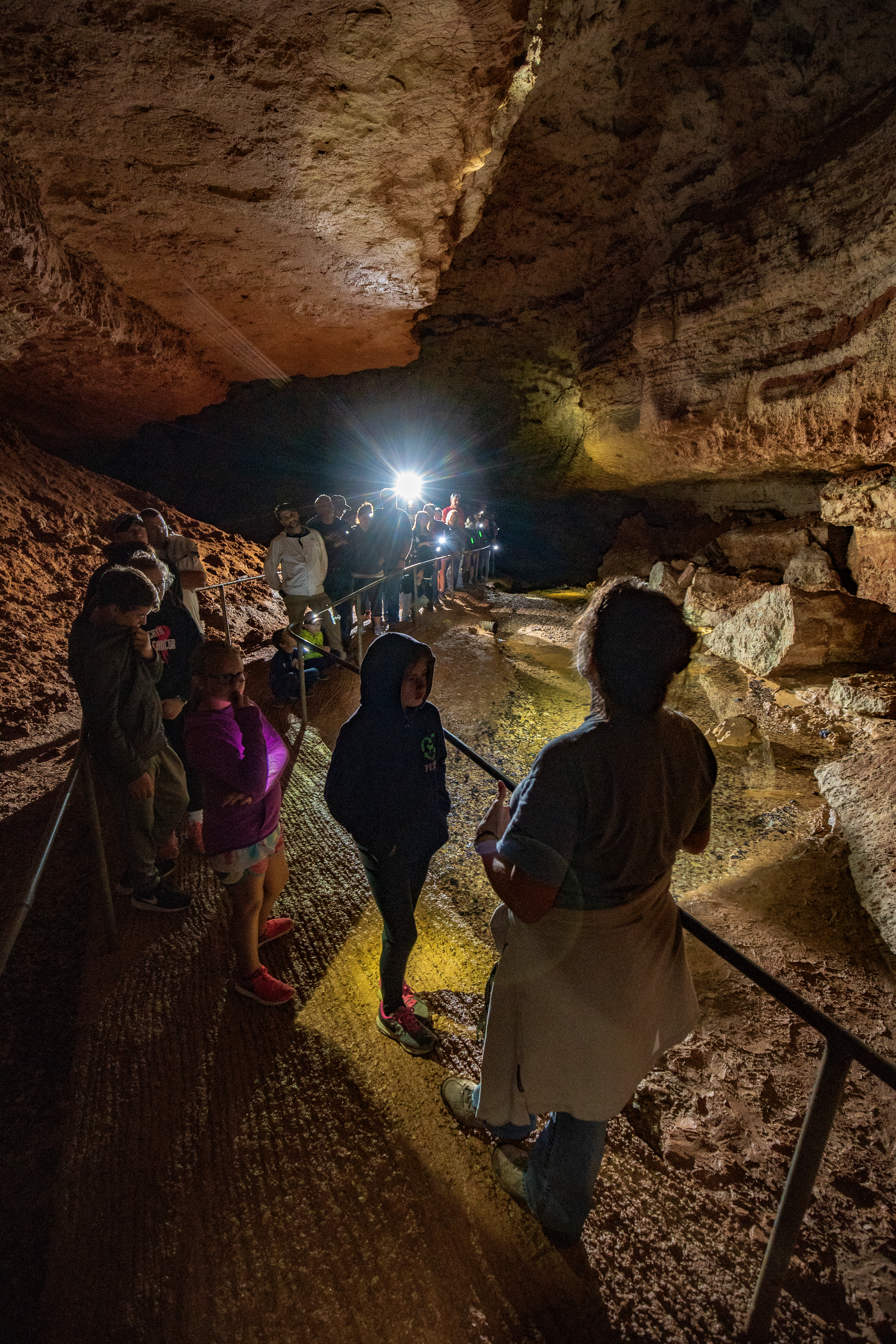 People in a cave
