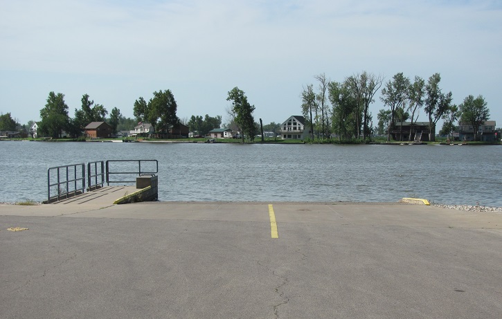 concrete boat ramp