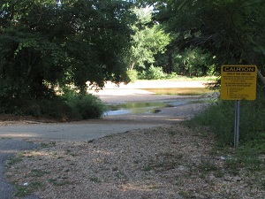 paved boat ramp