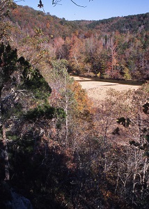 Scenic fall color view of Mudlick Mountain