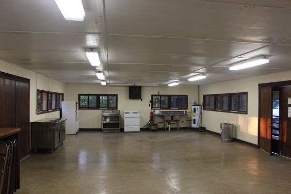 interior of enclosed shelter