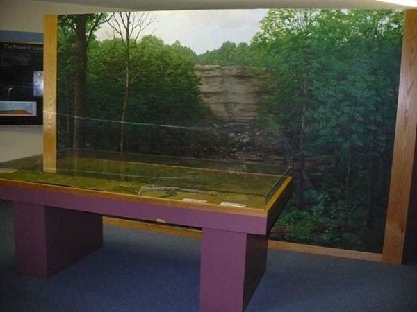 exhibits inside the visitor center