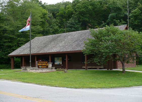 exterior of visitor center