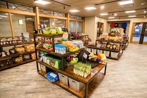 products inside the store