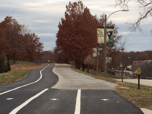 four-lane paved trail