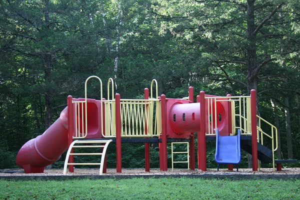 playground equipment with slides