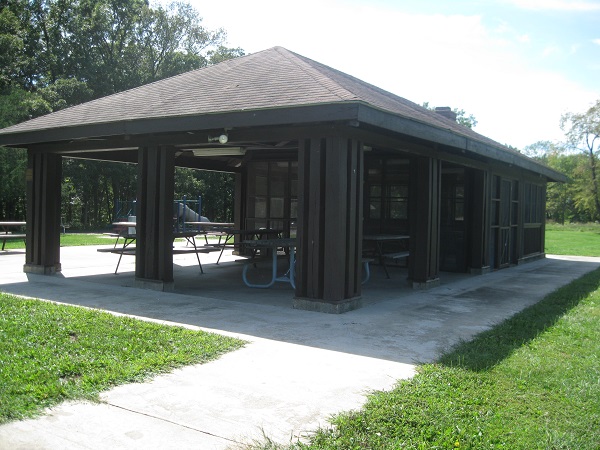 exterior of the picnic shelter