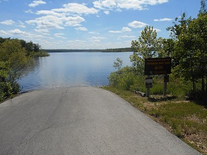 paved boat ramp