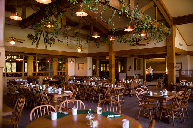 tables inside the restaurant