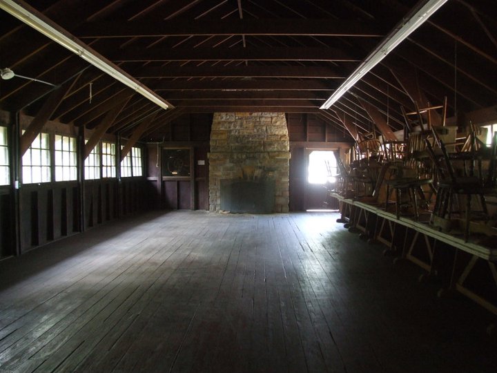 Inside of Camp Shanwee dining hall