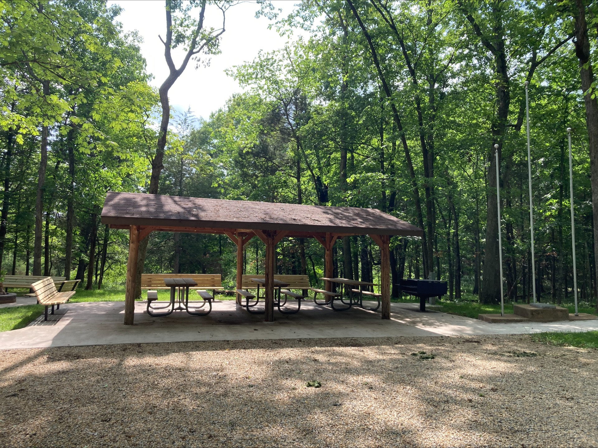 Covered meeting area