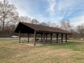 Pavilion-style open shelter