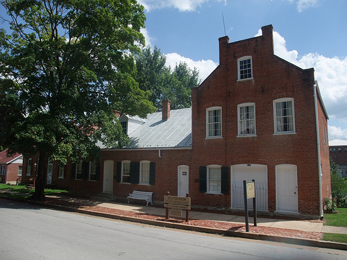 exterior of the Strehly House