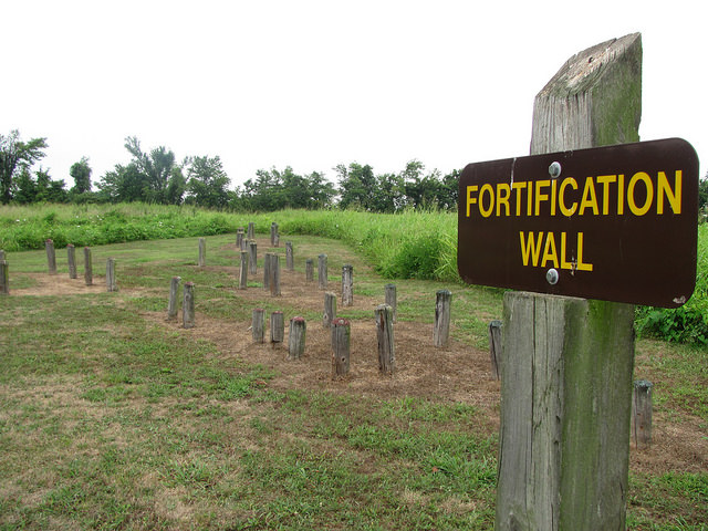 remnants of the fortification wall