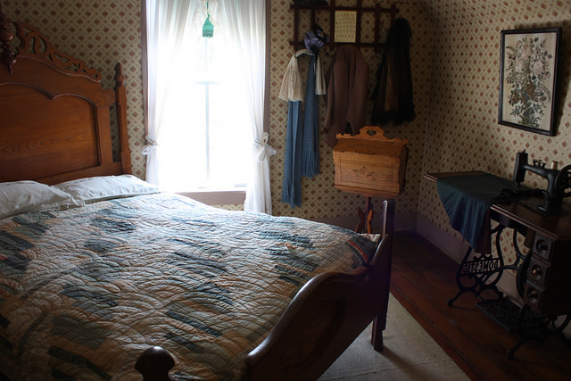 a bedroom inside the home