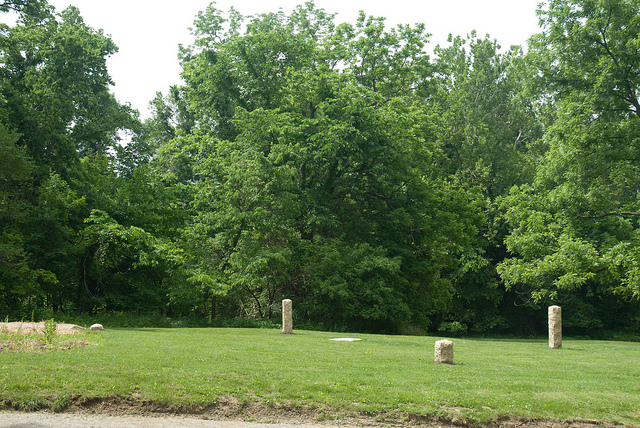 tombstones in the Vanmeter cemetery