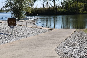 concrete boat ramp