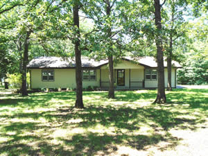 exterior of the lake house