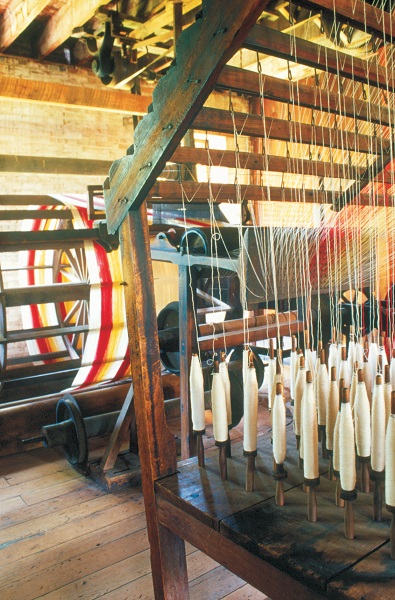 A loom inside Watkins Mill