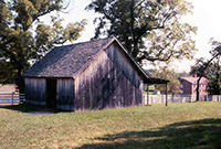 wooden ice house