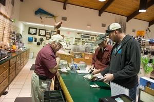 Customers in store
