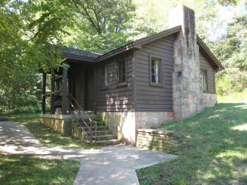 Exterior of cabin.