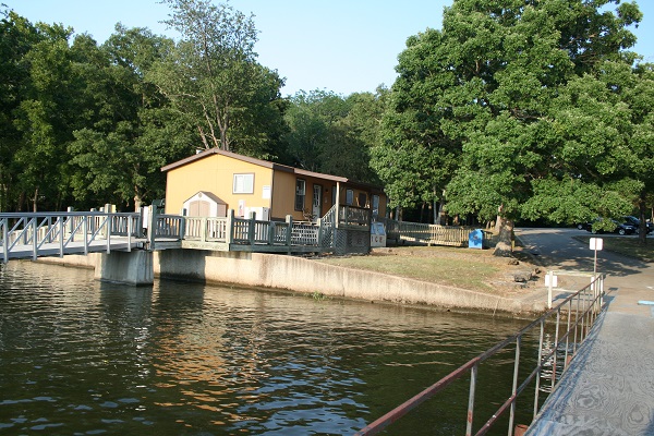 exterior of store/marina