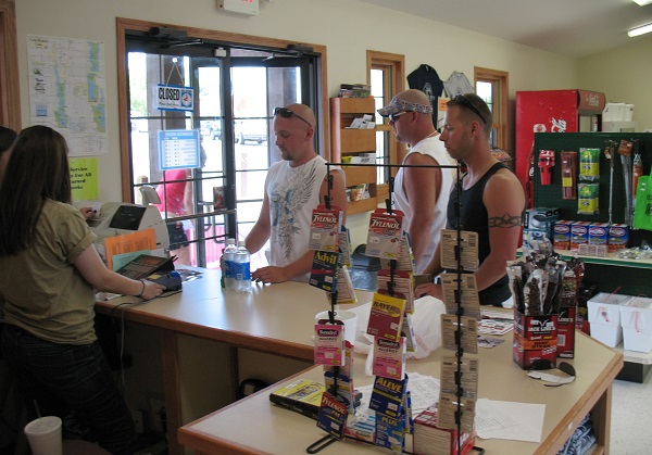 people making purchases in the store