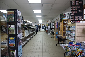 aisle of items available in the store