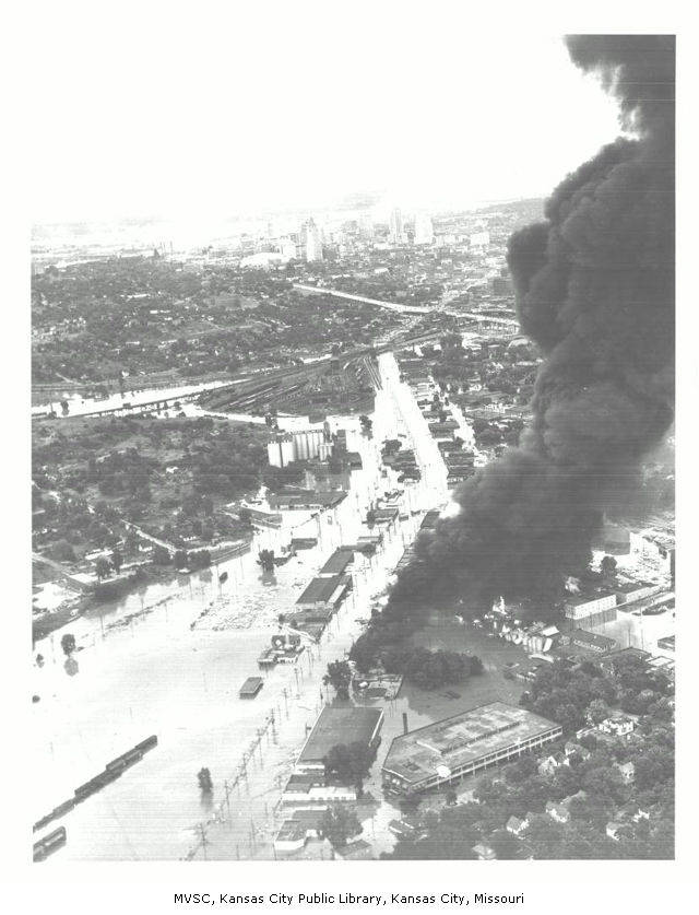 overview of SW Boulevard fire