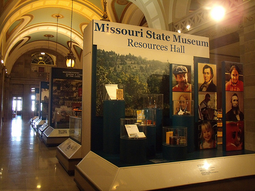 exhibits in the Resources Hall