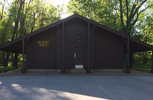 exterior of shower house