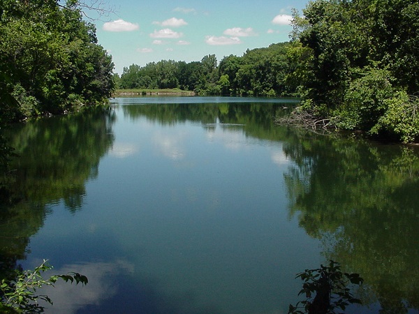 small fishing lake