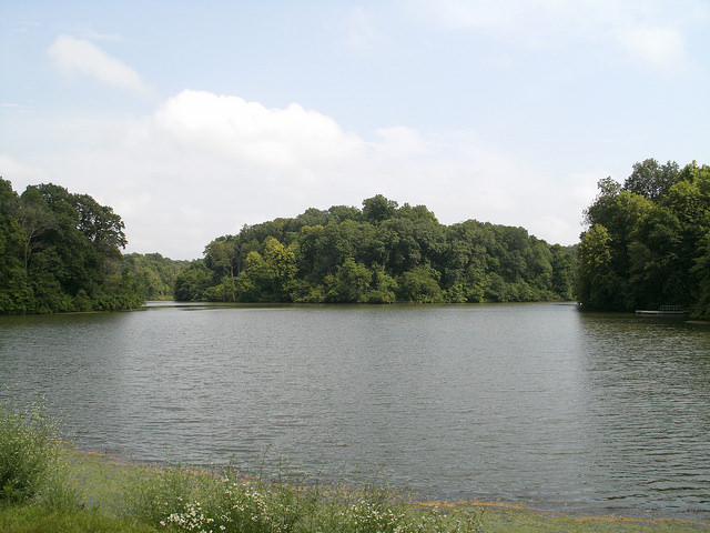 a small fishing lake