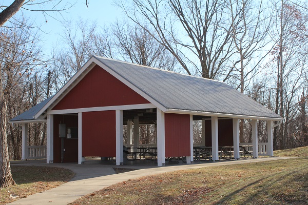 the open picnic shelter